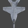 Modern Silver Fighter Jet With Aerodynamic Design Cockpit And Landing Gear