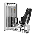 Fitness Equipment Leg Press Machine With Black Seat And Silver Frame For Strength Training