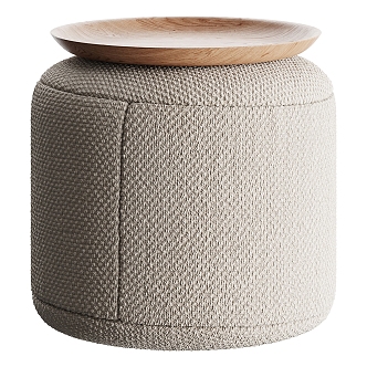 GART GIO Round Stool Fabric Stool Fabric Sofa Stool 3d model