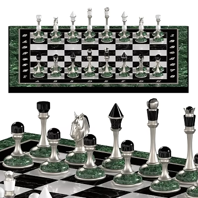 modern chess 3d model