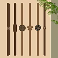 Hardware handle long handle 3d model