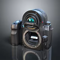 Advanced Computer Setup With DYNAX 5D Camera Body And Optical Lens