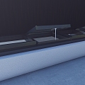 Skylight hanging over the lighting well 3d model