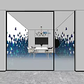Public Office Space With Open Layout Desks Computers Ergonomic Chairs And Ceiling Lights