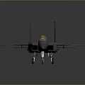 Detailed Gray Fighter Jet Model With Yellow Cockpit And Wing Insignia