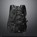 Practical Dark Backpack With Multiple Pockets And Adjustable Straps For Daily Use