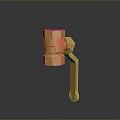 Shiny Golden Brass Valve Fitting With Curved Handle For Industrial Applications
