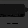 Compact Portable Black Electronic Device With Handle Front Panel Buttons And Indicators