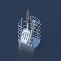 Metal Kitchen Utensil Holder With Spatula And Whisk Storage Tools