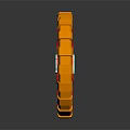 Colorful Layered Circular Metallic Structure With Central Pound Symbol And Shiny Rings