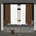 Modern Bay Window 3d model