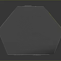 Futuristic Sci Fi Chamber With Blue Holographic Globe On Pedestal Hexagonal Tiles And Tech Equipment