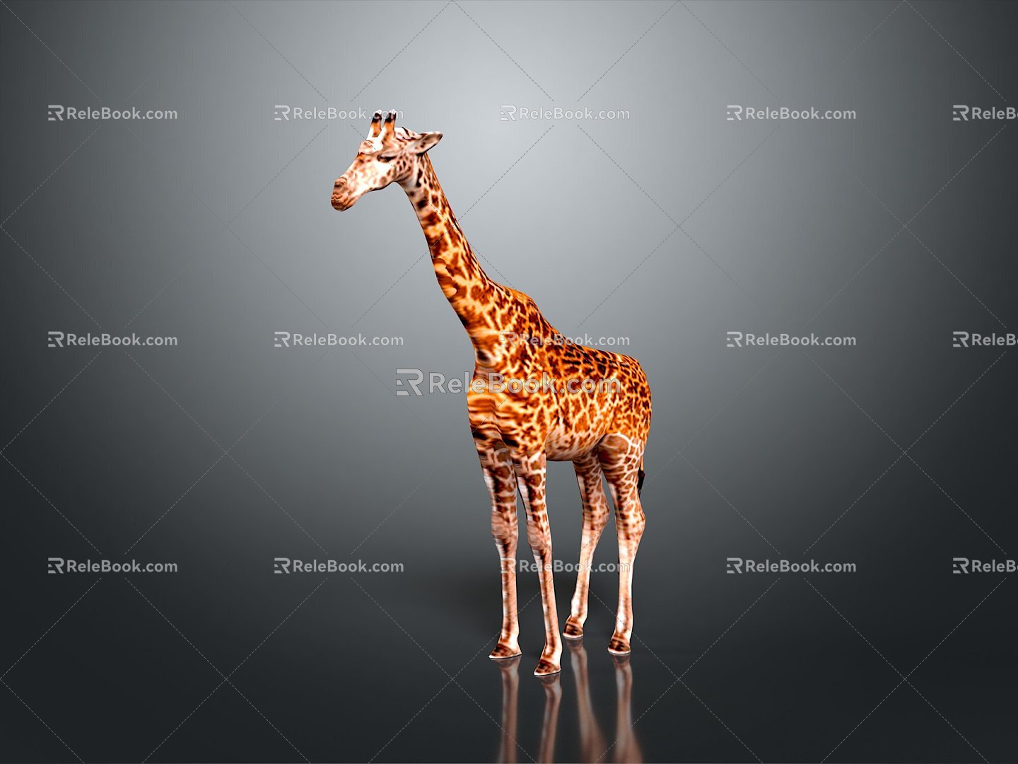 Giraffe Low Model Giraffe African Animal Toy Giraffe Muppet Toy Animal Cartoon Giraffe 3d model