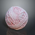 Soft Pink And White Yarn Ball For Daily Household Knitting Use