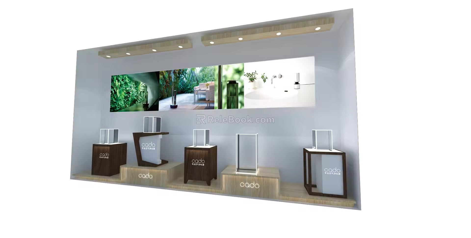 Modern Window Exhibition Hall Window Display Away Display Cabinet Display Cabinet 3d model