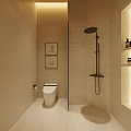 Luxury SPA Room Interior With Massage Bed And Warm Lighting