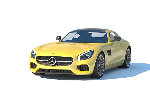 Mercedes AMGGT 2015 Mercedes-Benz has fewer simple mold surfaces 3d model