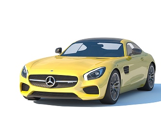 Mercedes AMGGT 2015 Mercedes-Benz has fewer simple mold surfaces 3d model