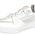 LI-NING White Low Top Sneakers With Platform Sole And Leather Upper Casual Style