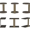 Modern Minimalist Side Tables With Wooden Tops Metal Frames Round Square Designs