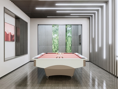 Modern Billiards Room Billiards Entertainment Room model