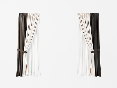 Curtain Double-layer Curtain Two-color Curtain Screen Curtain Fabric Curtain Living Room Curtain Bedroom Curtain model