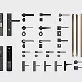 Different Types Of Modern Door Handles With Various Styles And Metal Finishes