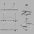Pendant lamp combination 3d model