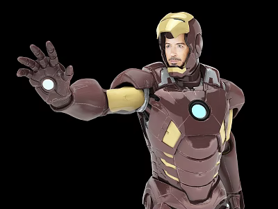 Modern Iron Man 3d model Modern Iron Man 3d model