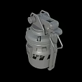 Tactical Gray Military Grenade Weapon Featuring Metal Structure And FDG Marking 3d model