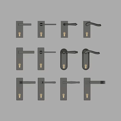 Modern Door Handle 3d model