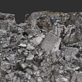 Realistic Natural Rocky Microtopography With Scattered Gravel And Rough Surfaces