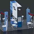 Booth Exhibition Area Exhibition Cabinet Display Exhibition Military Science and Technology Exhibition Exhibition Hall Expo Science and Technology Booth 3d model