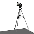 Modern Camera Live Broadcast Equipment Camera Mobile Phone Tripod 3d model