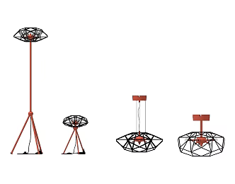 INDUSTRIAL LOFT LIGHTING COMBINATION PERSONALITY LIGHTING 3d model