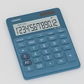 CASIO MX-8B Blue Compact Portable Calculator with Digital Display Numeric Keypad and Function Buttons