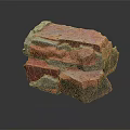 Stacked Red Bricks With Weathered Texture And Rough Surface For Construction Use 3d model