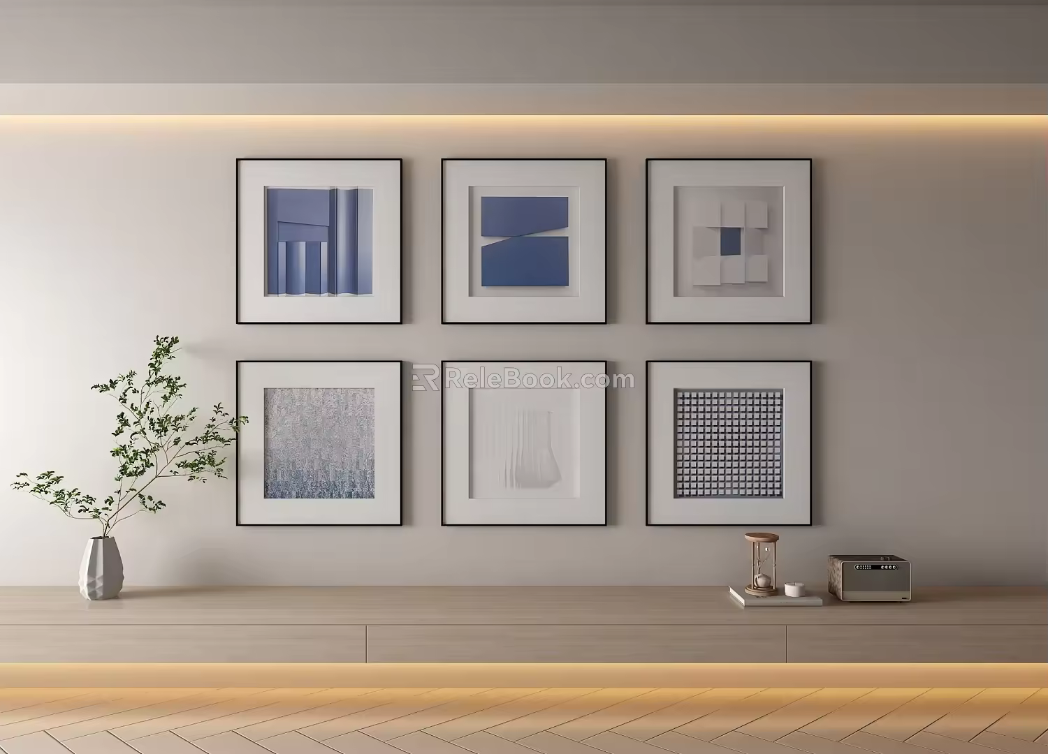 Hanging picture abstract picture 3d model