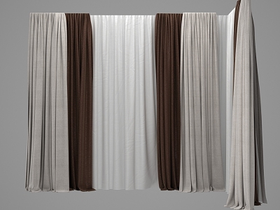 Modern Curtains 3d model