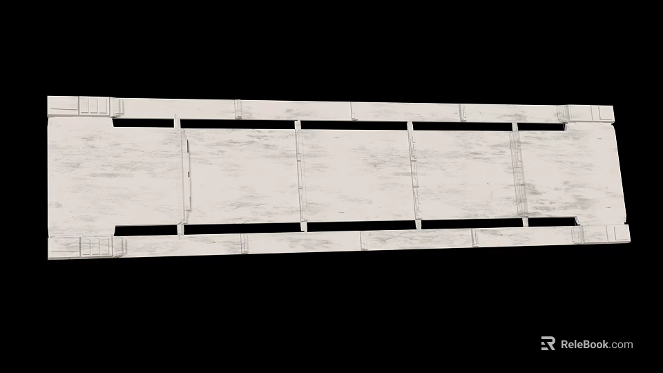Industrial Equipment Heavy Duty Metal Frame With Multiple Slots For Factory Operations 3d model 