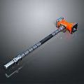 Heavy Duty Orange Handle Claw Hammer With Metal Head And Anti Slip Grip Design