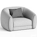 modern single sofa sofa leisure sofa 3d model