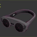 Modern VR Headset Electronic Device With Comfortable Headband And Control Sensors 3d model