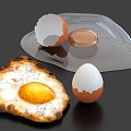 Egg Fried Egg Boiled Egg Egg White Egg Yolk Egg Shell Tea Egg 3d model