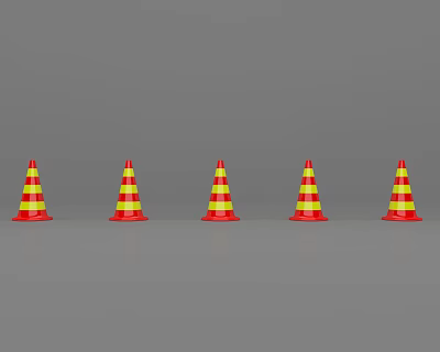 modern reflective cone 3d model