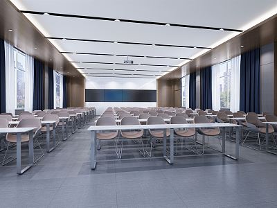 Modern Conference Hall Large Conference Room 3d model