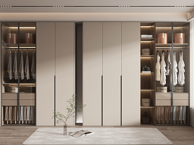 Modern wardrobe model