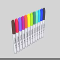 Sharpie Markers With Assorted Vibrant Colors Neatly Arranged For Daily Use