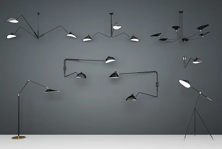 Modern lighting combination lamps 3d model