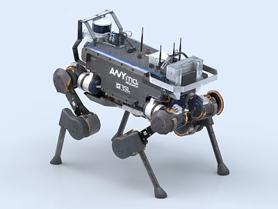Four Legged Intelligent Machine With Mechanical Structure 3d model